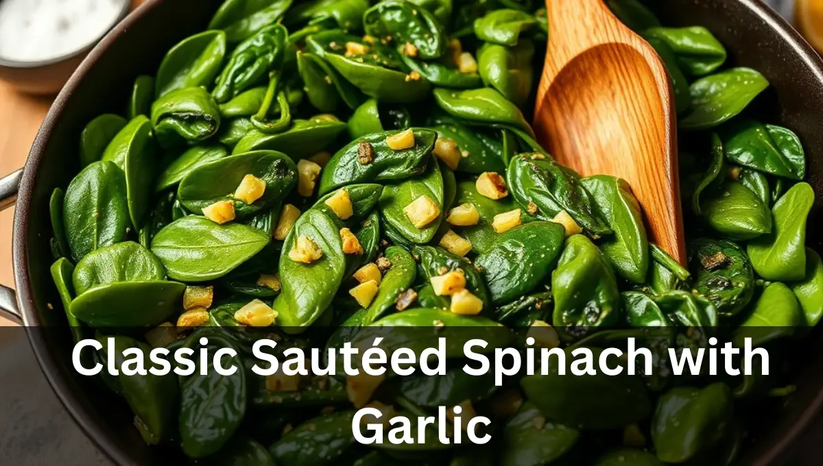 Classic Sautéed Spinach with Garlic